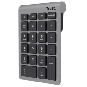 Tastatura numerica Trust Xalax WS, Bluetooth/USB Wireless, Gray