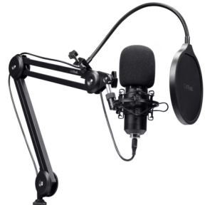 Microfon Trust GXT 270 Emita II+ cu brat