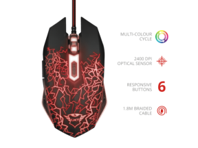 TRUST GXT 105 Izza Illuminated Gaming Mouse