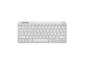 TRUST LYRA Compact Wireless and rechargeable Keyboard White US