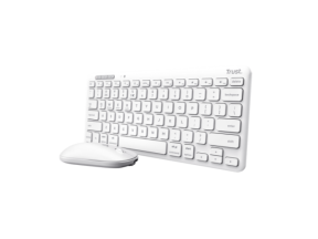 TRUST LYRA Wireless and rechargeable Keyboard & Mouse WHITE US