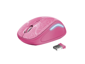 TRUST Yvi FX Wireless Mouse - pink