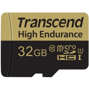 Memory Card microSDXC Transcend High Endurance 64GB, Class 10, UHS-I U1 + Adaptor SD