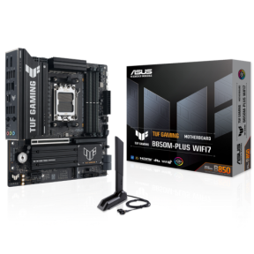 ASUS TUF GAMING B850M-PLUS WIFI7 AM5 4xDDR5 mATX Pciex5 DP HDMI USB MB