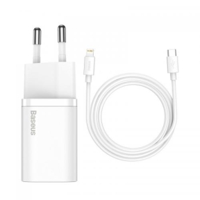 Incarcator retea Baseus Super Si TZCCSUP-B02, 1x USB-C, 3A, White