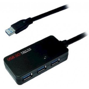 Adaptor Logilink UA0262, 3x USB 3.0 - 1x USB, 10m, Black