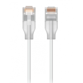 Patch Cord Ubiquiti UACC-Cable-Patch-EL-0.3M-W, Cat6, 0.30m, White