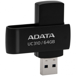 MEMORIE USB 3.2 ADATA 64 GB, protectie slide laterala, carcasa plastic, negru, 