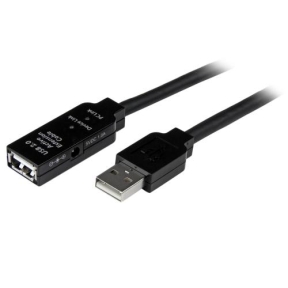 Cablu Startech USB2AAEXT20M, USB female - USB male, 20m, Black