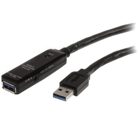 Cablu Startech USB3AAEXT3M, USB 3.0 female - USB 3.0 male, 3m, Black