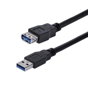 Cablu Startech USB3SEXT1MBK, USB 3.0 - USB 3.0 female, 1m, Black