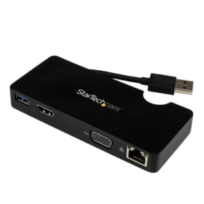 Docking Station Startech USB3SMDOCKHV, Black