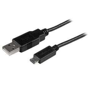 Cablu de date Startech USBAUB15CMBK, USB - micro USB, 0.15m, Black