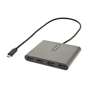 Adaptor Startech USBC2HD4, 4x HDMI, Gray