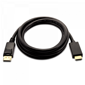 Cablu V7 V7DP2HD-03M-BLK-1E, Displayport - HDMI, 3m, Black