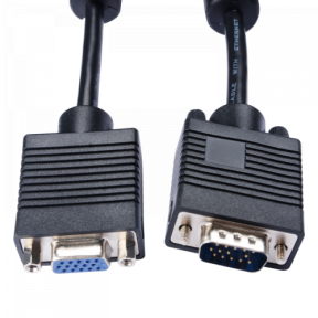 Cablu V7 V7E2VGAXT-03M-BK, VGA female - VGA male, 3m, Black
