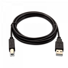 Cablu V7 V7USB2AB-02M-1E, USB-A male - USB-B male, 2m, Black