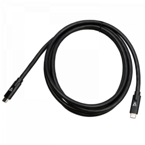 Cablu de date V7 V7USBC10GB-2M, USB-C - USB-C, 2M, Black