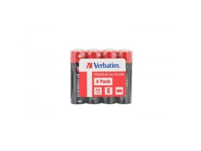 Verbatim  ALKALINE BATTERY AA 4PACK SHRINK