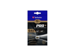 Verbatim Pro+ microSDXC U3 64GB with adapter