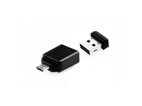 Verbatim  Store n Stay Nano USB 2.0 Drive 32GB + OTG Adapter