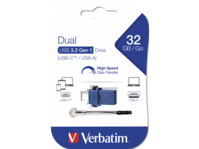 VERBATIM USB 3.2 32GB DUAL DRIVE USB C - USB A