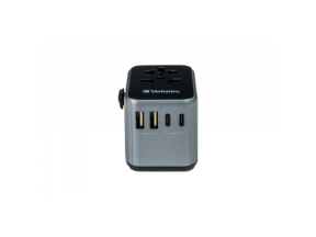 Verbatim UTA-03 Universal Travel Adapter with 1 x USB-C PD 30W & QC 3.0 / 2 x USB-C / 2 x USB-A