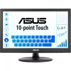 Monitor LED Touchscreen ASUS VT168HR, 15.6inch, 1366x768, 5ms, Black