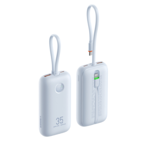 Baterie portabila Veger W1188, 1 x USB-C, 1 x USB-A, 10000 mAh, 5 V, 2 A, 35 W, Sky