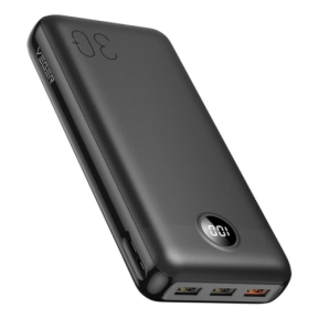 Baterie portabila Veger W3008, 3 x USB-A, 1 x USB-C, 30000 mAh, Black