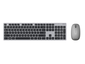 Kit Wireless ASUS W5000 - Tastatura, USB Wireless, Grey + Mouse Optic, USB Wireless, Grey