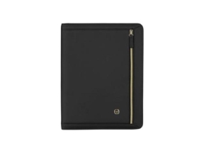 Wenger Amelie Women’s Zippered Padfolio with Tablet Pocket Black