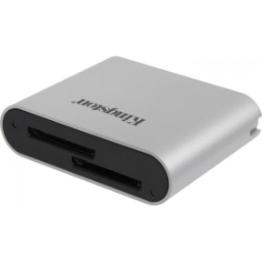 Card Reader Kingston Workflow Dual Slot, USB-C 3.2 Gen 1, Silver