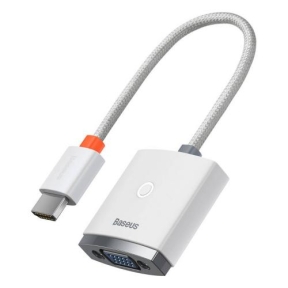 Adaptor Baseus WKQX010002, HDMI - VGA, 0.20m, White