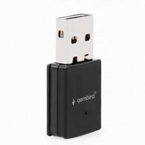 Adaptor Wireless Gembird Mini WNP-UA300-01, 300 Mbps, Black