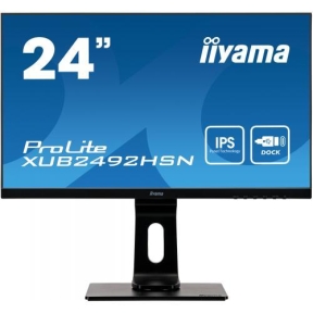 Monitor LED Iiyama ProLite XUB2492HSN-B5, 24inch, 1920x1080, 4ms GTG, Black