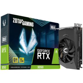 Placa video Zotac nVidia GeForce RTX 3050 SOLO 6GB, GDDR6, 96bit