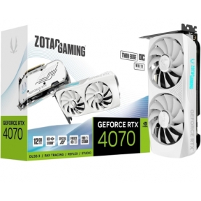 Placa video ZOTAC nVidia GeForce RTX 4070 Twin Edge OC White Edition 12GB, GDDR6X, 192bit