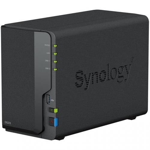 Bundle NAS Synology DiskStation DS223, 2 GB + 2 x Hard Disk Seagate IronWolf 10 TB, SATA3, 256 MB, 3.5 inch