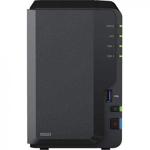 Bundle NAS Synology DiskStation DS223, 2 GB + 2 x Hard Disk Seagate IronWolf 10 TB, SATA3, 256 MB, 3.5 inch