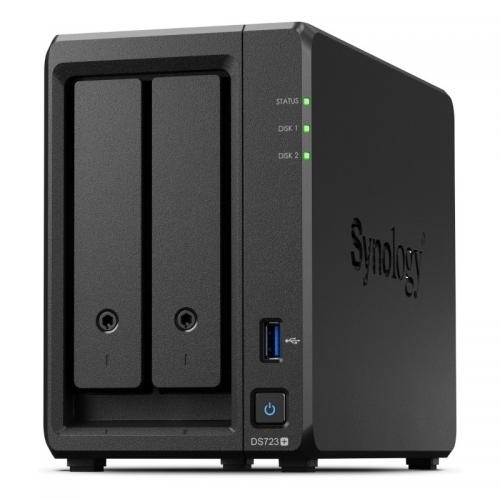 Bundle NAS Synology DiskStation DS723+, 2GB + 2 x Hard Disk Seagate IronWolf 2 TB, SATA3, 256 MB, 3.5 inch