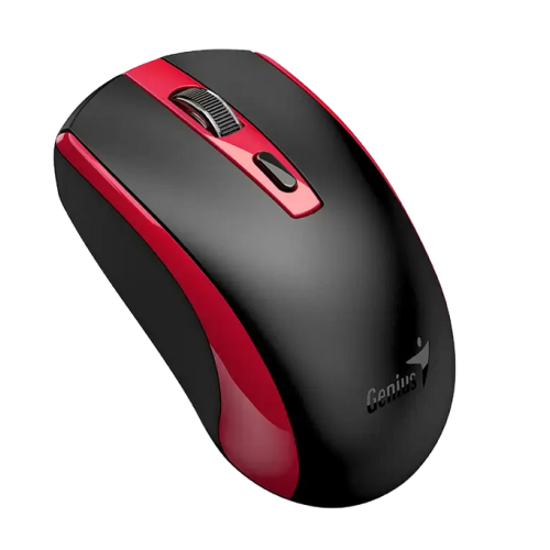 Mouse Optic Genius ECO-8150, USB Wireless, Black-Red