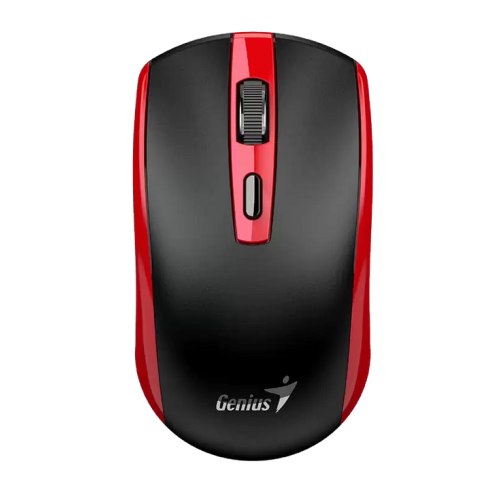 Mouse Optic Genius ECO-8150, USB Wireless, Black-Red