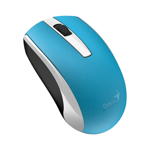 Mouse Optic Genius ECO-8100, USB Wireless, Blue-Gray