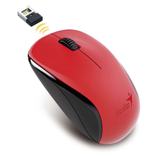 Mouse Optic Genius NX-7000, USB Wireless, Red