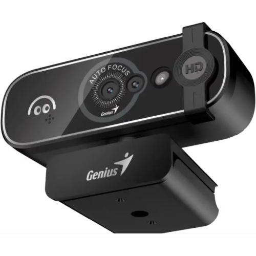 CAMERA WEB GENIUS  senzor 1080p Full-HD cu rezolutie video 1920x1080, FaceCam Open, microfon, auto focus, 82 grade view, cablu 1.5m, black 