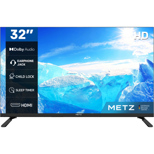 Televizor LED METZ 32MTE2000Z Seria MTE2000, 32 inch, HD Ready, Black