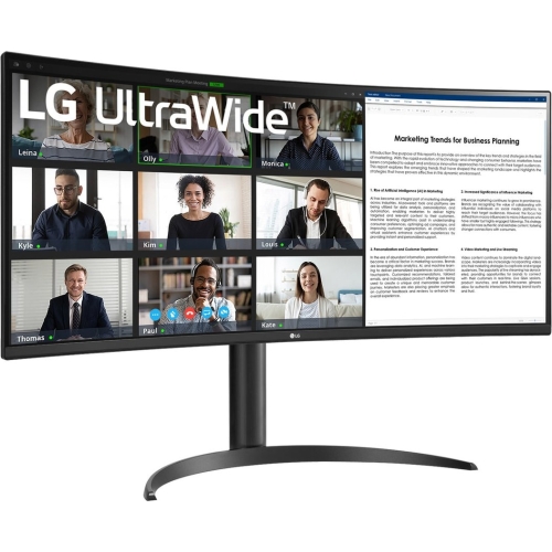 Monitor LED Curbat LG UltraWide 34WR55QK-B, 34inch, 3440x1440, 5ms GTG, Black