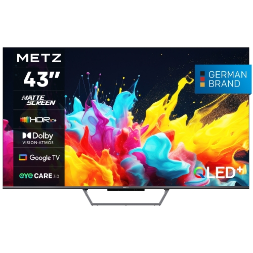 Televizor QLED METZ Smart 43MQE7600Z Seria MQE7600, 43 inch, Ultra HD 4K, Black