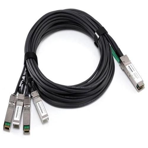Cablu FO Dell 470-AAXG, QSFP+ - 4 x SFP+, 3m, Black